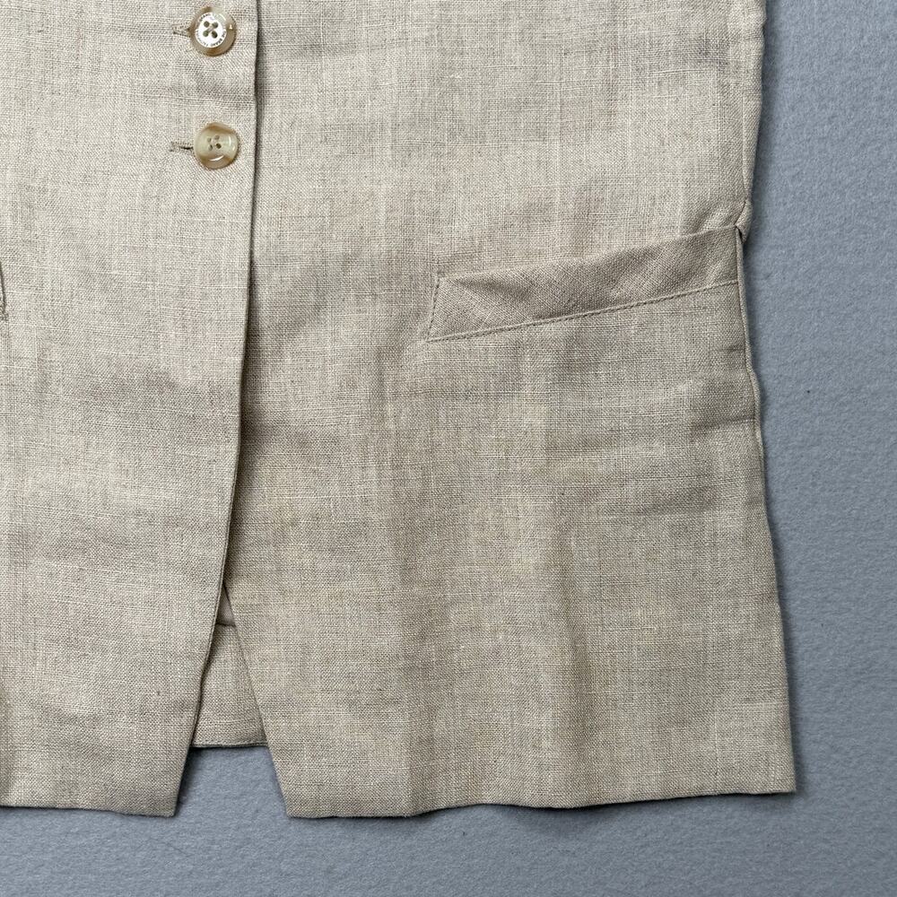 Faithfull the Brand Maya linen vest top, natural 4 $159 - Picture 3 of 6